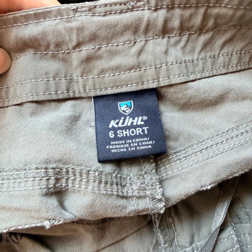 Kuhl Womens 6 Short Cargo Pants Olive Green Roll Up Convertible Hiking Utility